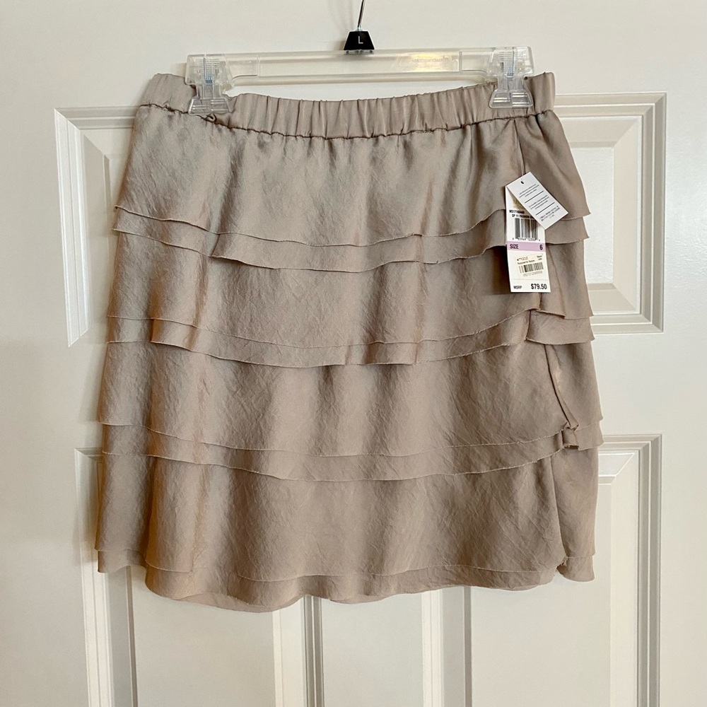 Michael Kors gold/taupe skirt